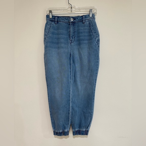 Women’s style&co. Petite. Denim jogger size PS. NWT. - Picture 1 of 11